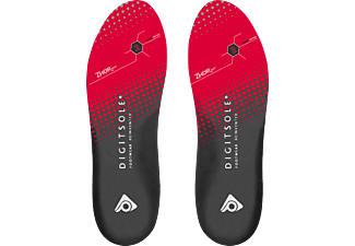 DIGITSOLE Warm Series - Schuheinlagen (Schwarz, rot)