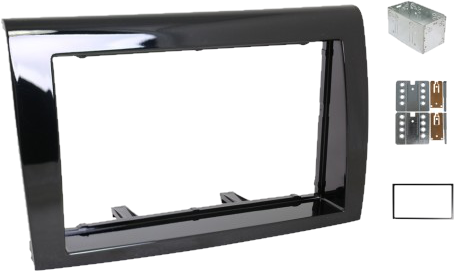 RTA 2-DIN mascherina - Diaframma incassato (Nero)