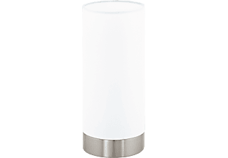 EGLO EGLO DAMASCO 1 95775 - Lampada da tavolo - Max. 60 W - Nickel opaco/Bianco - Lampada da tavolo