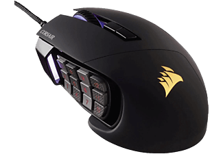 CORSAIR CORSAIR SCIMITAR PRO RGB - Mouse da gaming - Sensore ad alta precisione da 16.000 dpi - Nero - Mouse gaming, 16.000 dpi, Nero