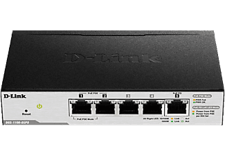 DLINK D-Link DGS-1100-05PD - Switch - 5 Porte - Nero - Switch (Nero)