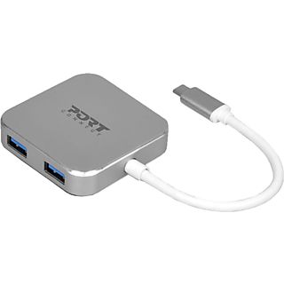 PORT DESIGNS DESIGNS 900123 - USB Typ C 3.0 HUB (Silber)