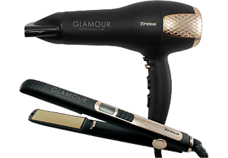 TRISA Beauty Set Glamour - Haartrockner (Schwarz/Gold)