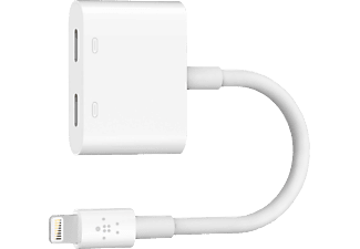 BELKIN RockStar - Lightning-Audio und Adaptateur de charge (Blanc)