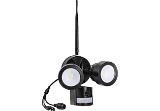TECHNAXX TECHNAXX TX-83 - WiFi caméra d’extérieur incluant LED lumière crue - 1280x720 HD - Noir - Telecamera per esterni WiFi con illuminazione indiretta a LED (HD, 1.280 x 720 pixel)