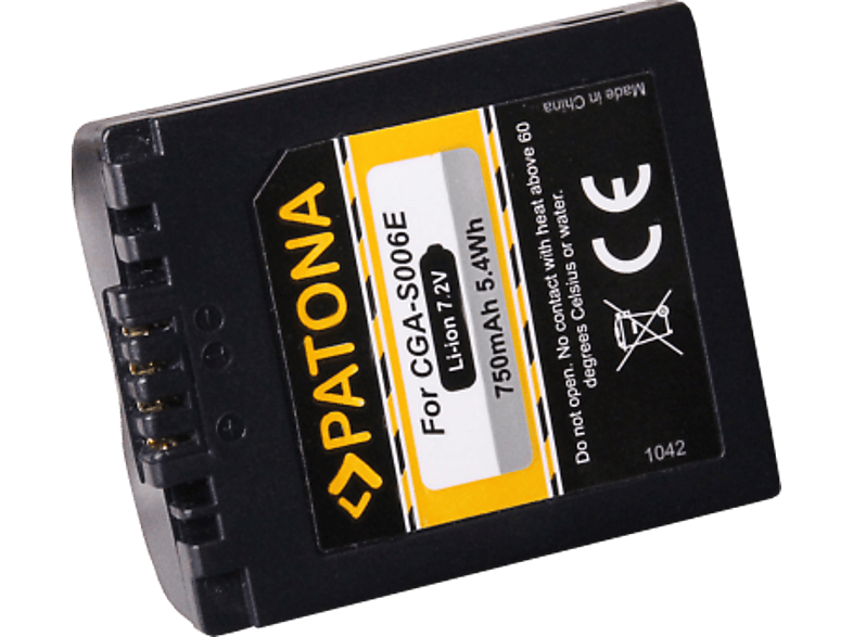 PATONA Akku für PANASONIC CGA-006E - (Schwarz)