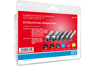 ISY ISY ICI-131 - Cartucce per stampanti - Compatibile con: Canon PGI-570XL/CLI-571XL - Nero/Ciano/Magenta/Giallo -  (Nero/Ciano/Magenta/Giallo)