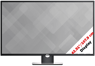 DELL P4317Q - Monitor, 42.51 ", UHD 4K, Silber