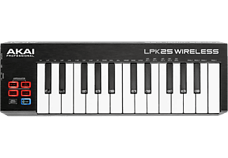 AKAI LPK25 Wireless - 25-Tasten Keyboard (Schwarz, rot)