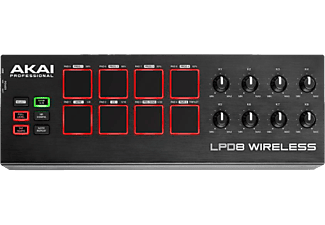 AKAI LPD8 Wireless - Wireless Drum Pad Controller (Schwarz, rot)