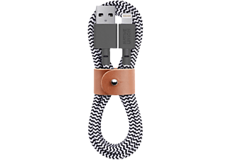 NATIVE UNION BELT-KV-L-ZEB-2 - Lightning Kabel (Grau)