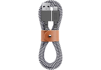 NATIVE UNION UNION NU-BELT-KV-AC-ZEB - Lade und Sync-Kabel (Schwarz, weiss)