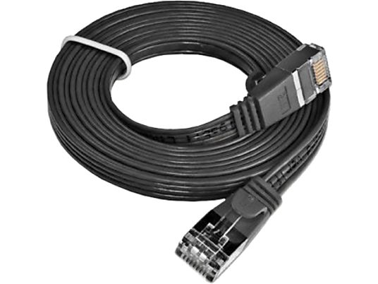 WIREWIN PKW-SLIM-KAT6 1.0 SW - Patchkabel, 1 m, Schwarz