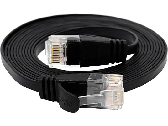 WIREWIN PKW-SLIM-KAT6 2.0 SW - câble patch, 2 m, Noir