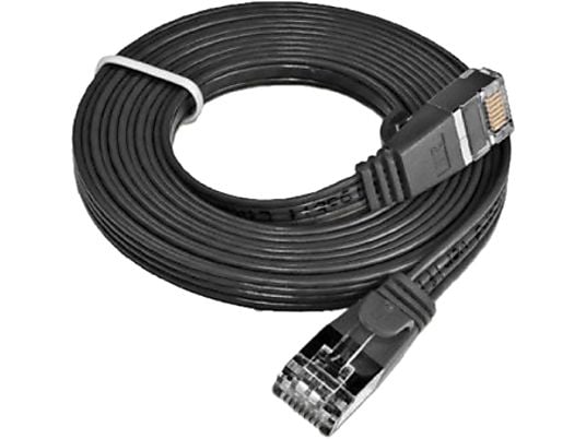 WIREWIN PKW-SLIM-KAT6 3.0 SW - STP-Kabel, 3 m, Schwarz