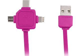 ALLOCACOC allocacoc USB/USB-C - USB Kabel - 2.4A - Rosa - Cavo USB (Rosa)