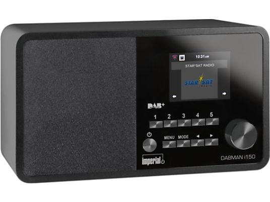 IMPERIAL Dabman i150 - Radio digitale (DAB+, FM, Internet radio, Nero)