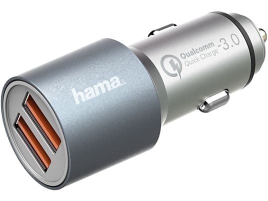 HAMA 173654 - Chargeur pour voiture (Argent)