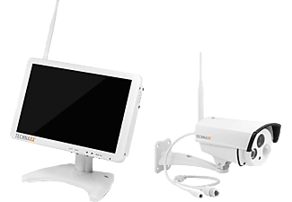 TECHNAXX TECHNAXX Premium TX-29 - Security telecamera per videosorveglianza - Con monitor - Bianco - Set telecamere di sorveglianza di sicurezza (HD, 1.280 x 720 pixel)