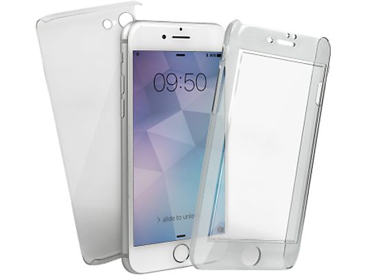 SBS 360° Crystal - Capot de protection (Convient pour le modèle: Apple iPhone 7, iPhone 8)