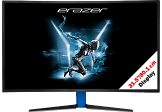 MEDION ERAZER X58426 (MD 21426) - Monitor di gioco, Full-HD, 31.5 ", , Nero/Blu