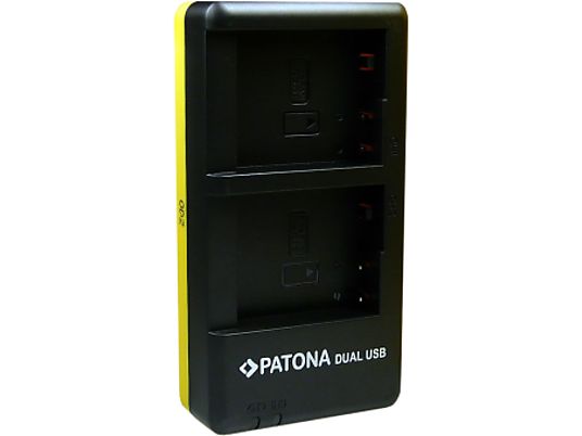 PATONA Panasonic BLC12 - Caricabatterie doppi (Nero)