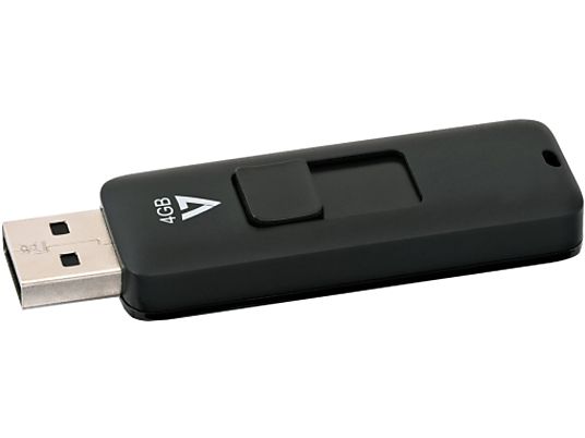 VIDEOSEVEN USB 2 Speicherstick - USB-Stick  (4 GB, Schwarz)