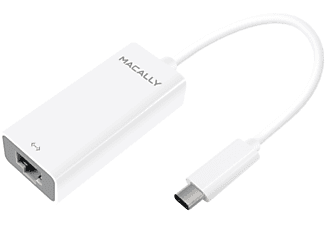 MACALLY UCGB - USB-C-zu-Gigabit-Ethernet-Adapter (Weiss)