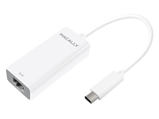 MACALLY UCGB - USB-C-zu-Gigabit-Ethernet-Adapter (Weiss)