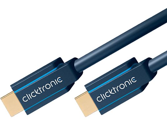 CLICKTRONIC High Speed HDMI-kabel - High Speed HDMI Kabel mit Ethernet (Blau)