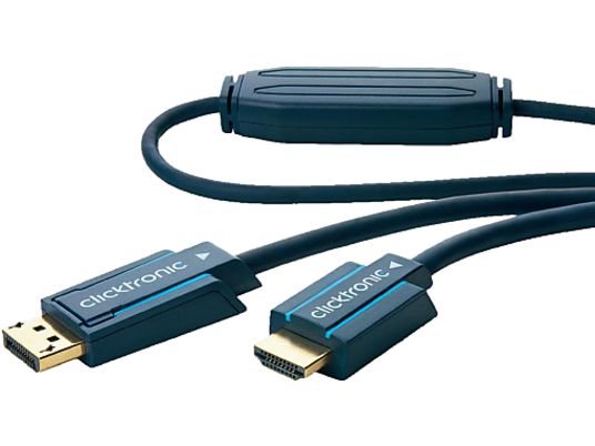 CLICKTRONIC 70725 CABLE DPP/HDMI 15M - Cavo DisplayPort/HDMI