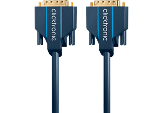 CLICKTRONIC 70332 - DVI-D Verbindungskabel, 2 m, Blau