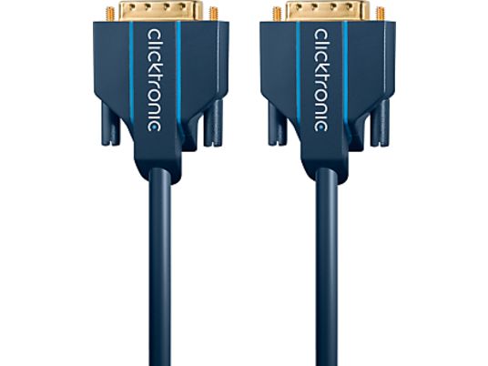 CLICKTRONIC DVI-D Verbindungskabel - , 1 m, Blau