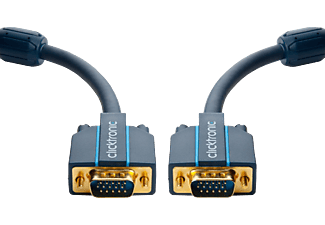 CLICKTRONIC 70351 - VGA-Kabel, 2 m, Schwarz