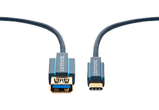 CLICKTRONIC 45129 - USB-Kabel, 2 m, Blau