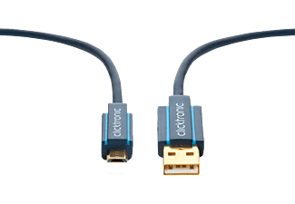 CLICKTRONIC 64006 - USB-Kabel, 3 m, Blau