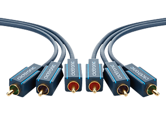 CLICKTRONIC 70423 CABLE YUV 2.0M - YUV-Komponentenkabel (Blau)