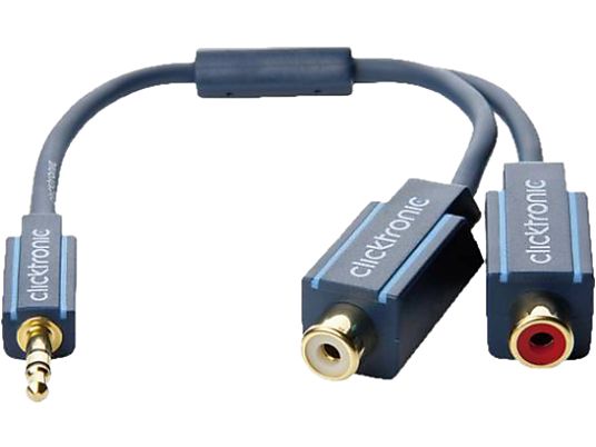 CLICKTRONIC 70492 - Audio-Adapter (Blau)