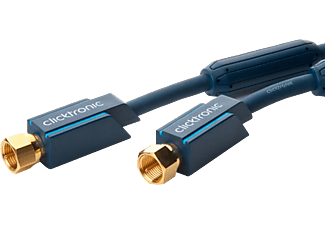 CLICKTRONIC SAT Câble d'antenne - Câble d'antenne SAT (Noir)
