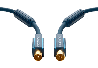 CLICKTRONIC 70402 - Koaxial-Kabel (Blau)