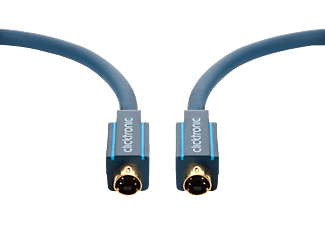 CLICKTRONIC 70436 CABLE S-VHS 5M - S-Video Kabel (Blau)