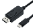 ROLINE roline Cavo adattatore - USB Typ C-DisplayPort, v1.2, M/M - 1 m - Nero - USB tipo C-DisplayPort, v1.2, M/M