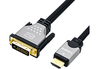 ROLINE roline Cavo per schermo - DVI-HDMI, dual link, M-M - 1 m - Nero/Argento - Cavo HDMI DVI ()