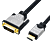 ROLINE roline Cavo per schermo - DVI-HDMI, dual link, M-M - 1 m - Nero/Argento - Cavo HDMI DVI ()