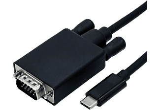 ROLINE roline Cavo adattatore - USB Typ C-VGA M/M - 1 m - Nero - Cavo USB/VGA