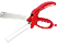 BEST DIRECT industex Scissors Knife - Forbici - 2 in 1 - Rosso - Forbici (Rosso)