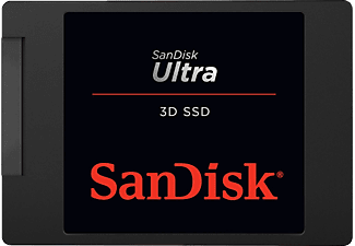 SANDISK Ultra 3D - Festplatte (SSD, 250 GB, Schwarz)