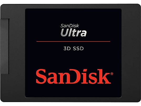 SANDISK Ultra 3D SSD - Festplatte (SSD, 1 TB, Schwarz)