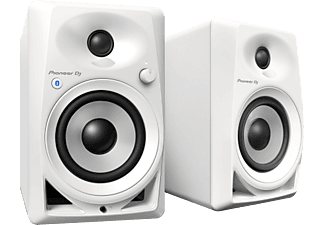 PIONEER DJ Pioneer DM-40BT-W - Diffusori monitor per desktop - Con Bluetooth® - Bianco - Coppia di altoparlanti monitor (Bianco)