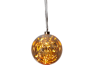 STAR TRADING STAR TRADING GLOW - Sfera di vetro - 15x16 cm - Oro - Sfera di vetro a LED